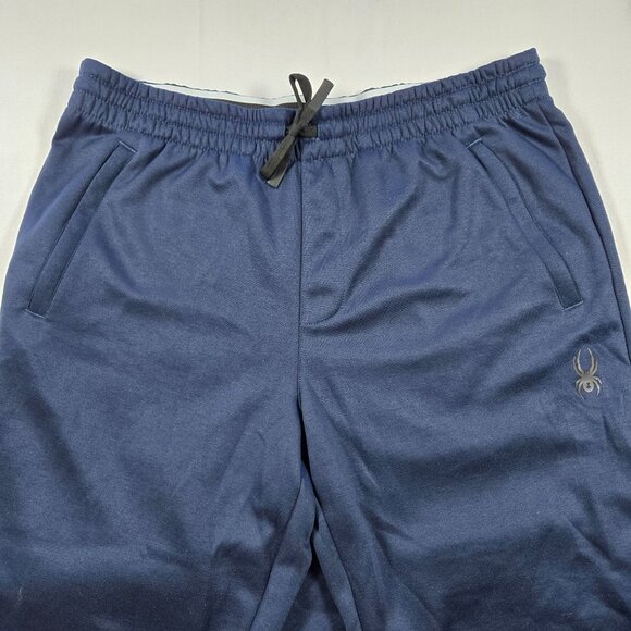 Spyder Mens L Activewear Navy Jogger Proweb Performance Sweat Comfort Pants - Picture 3 of 7